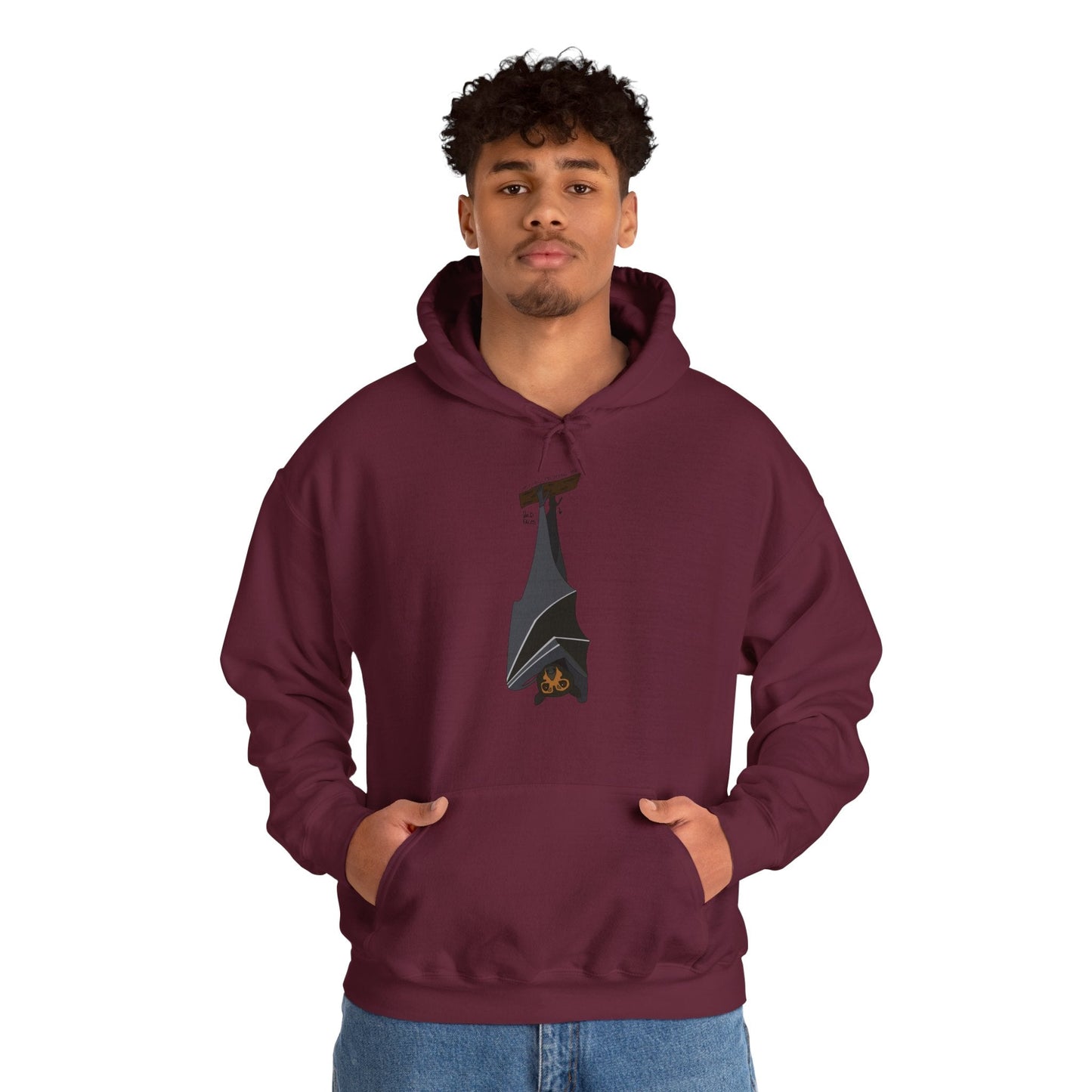 Spectacled Flying Fox | Unisex Heavy Blend™ Hooded Sweatshirt Printify