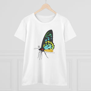 Birdwing Butterfly - Women's Midweight Cotton Tee Printify