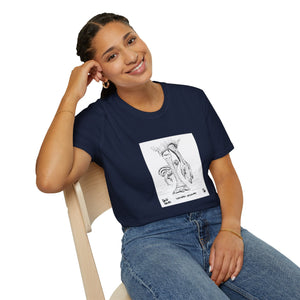 Southern Cassowary with chick - Unisex Softstyle T-Shirt Printify