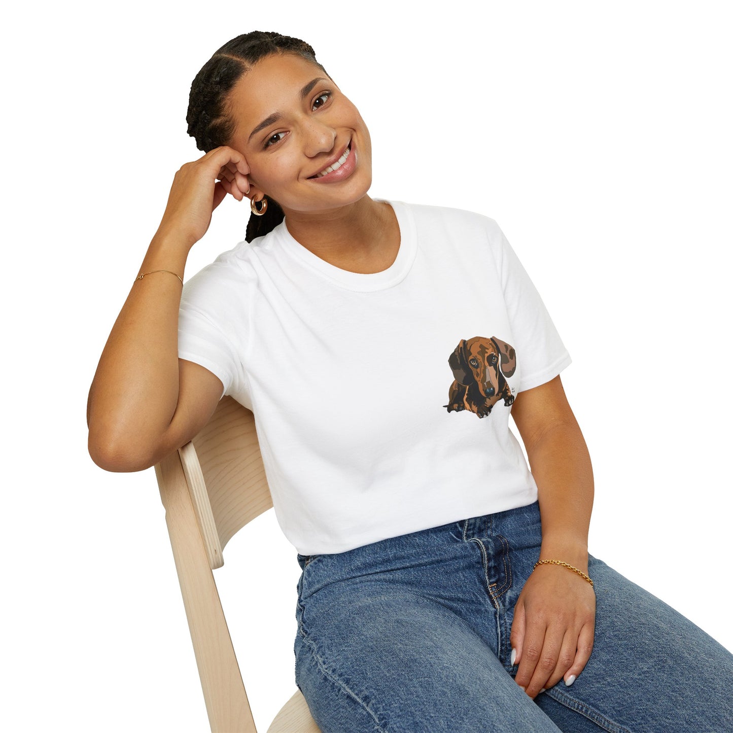 Dachshund (small body) - Unisex Softstyle T-Shirt
