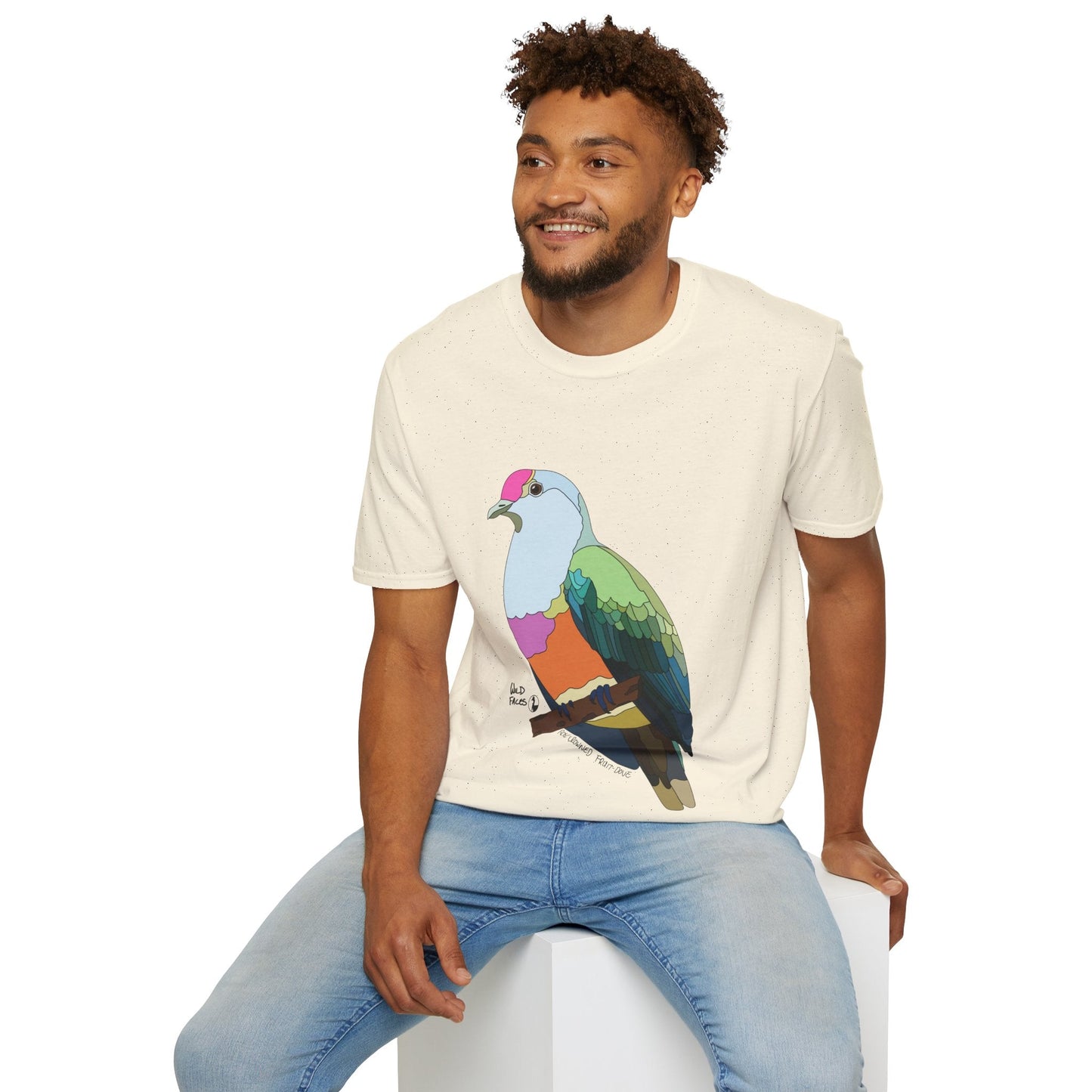 Rose-crowned Fruit Dove - Unisex Softstyle T-Shirt Printify