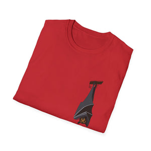 Spectacled Flying Fox - Small design - Unisex Softstyle T-Shirt Printify
