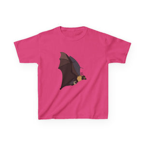 Spectacled Flying Fox (in flight) | Kids Heavy Cotton™ Tee Printify