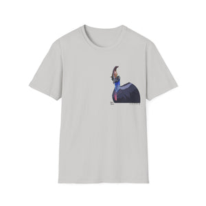 Southern Cassowary - Small design - Unisex Softstyle T-Shirt Printify