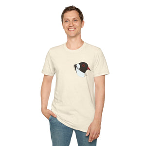 Hooded Plover Head-Small design- Unisex Softstyle T-Shirt Printify