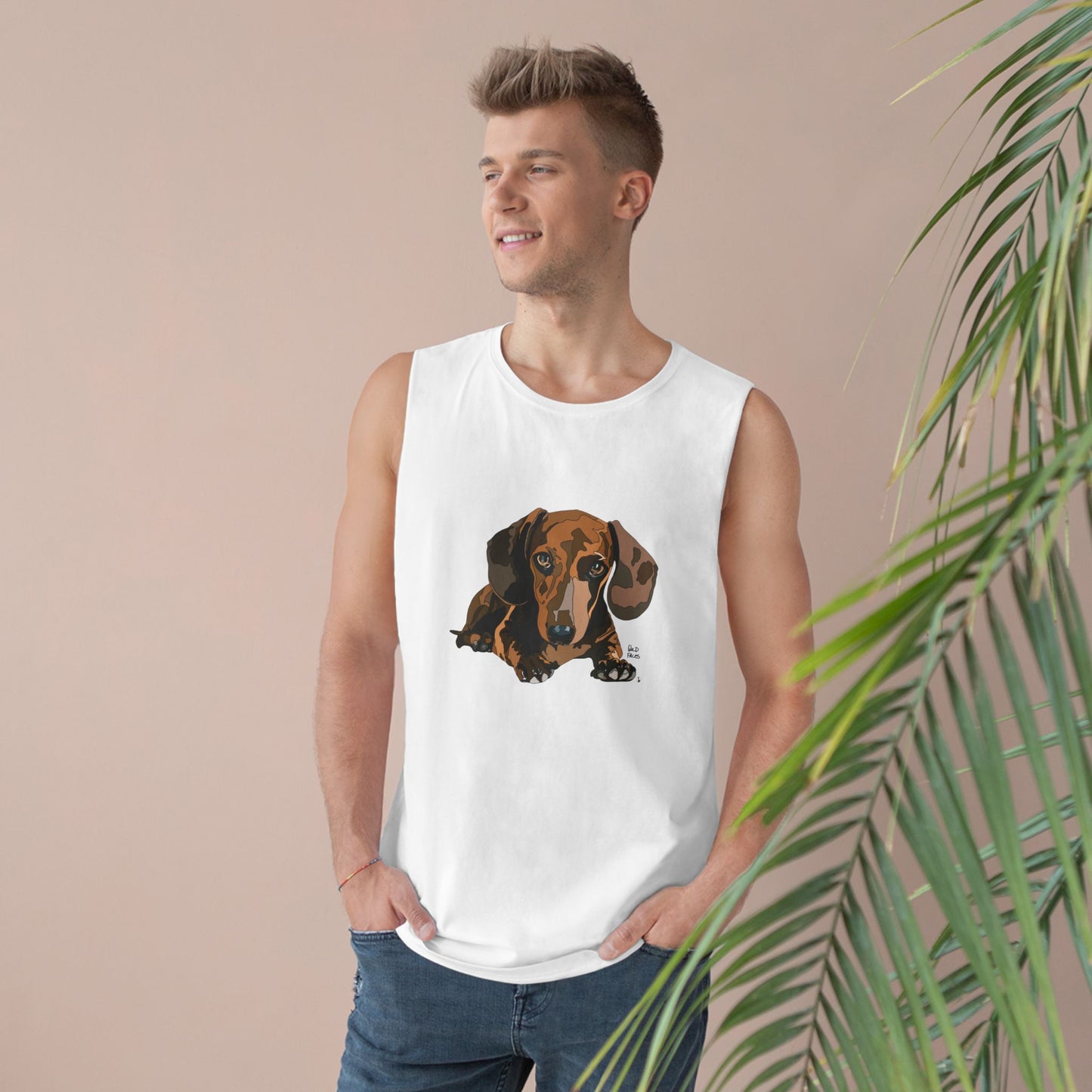 Dachshund (body) - Unisex Barnard Tank