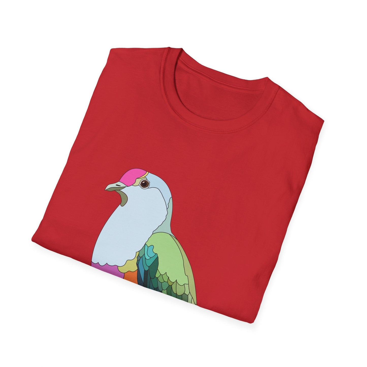 Rose-crowned Fruit Dove - Unisex Softstyle T-Shirt Printify