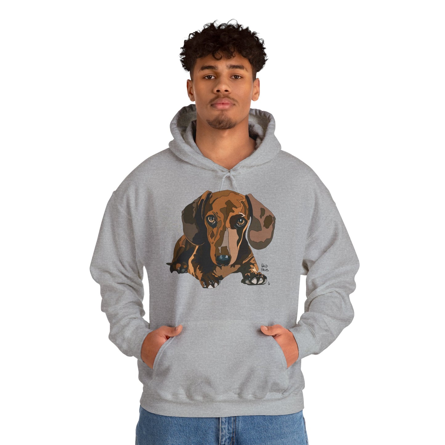 Dachshund (body) | Unisex Heavy Blend™ Hooded Sweatshirt