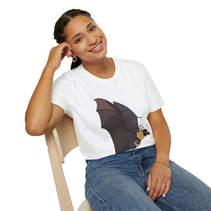 Spectacled Flying Fox (in flight) - Unisex Softstyle T-Shirt Printify