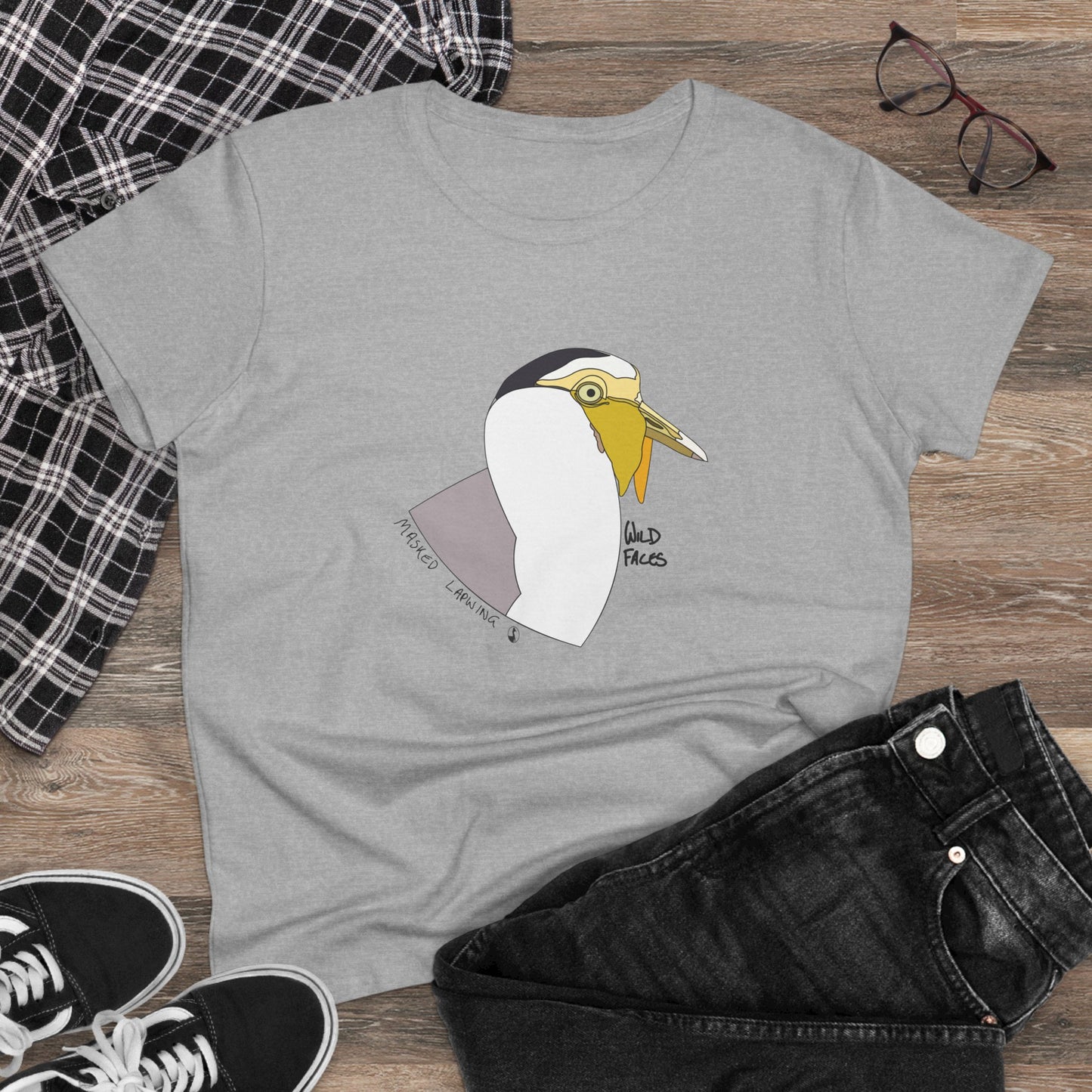 Masked Lapwing - Women's Midweight Cotton Tee