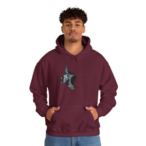 Reef Manta Ray | Unisex Heavy Blend™ Hooded Sweatshirt Printify