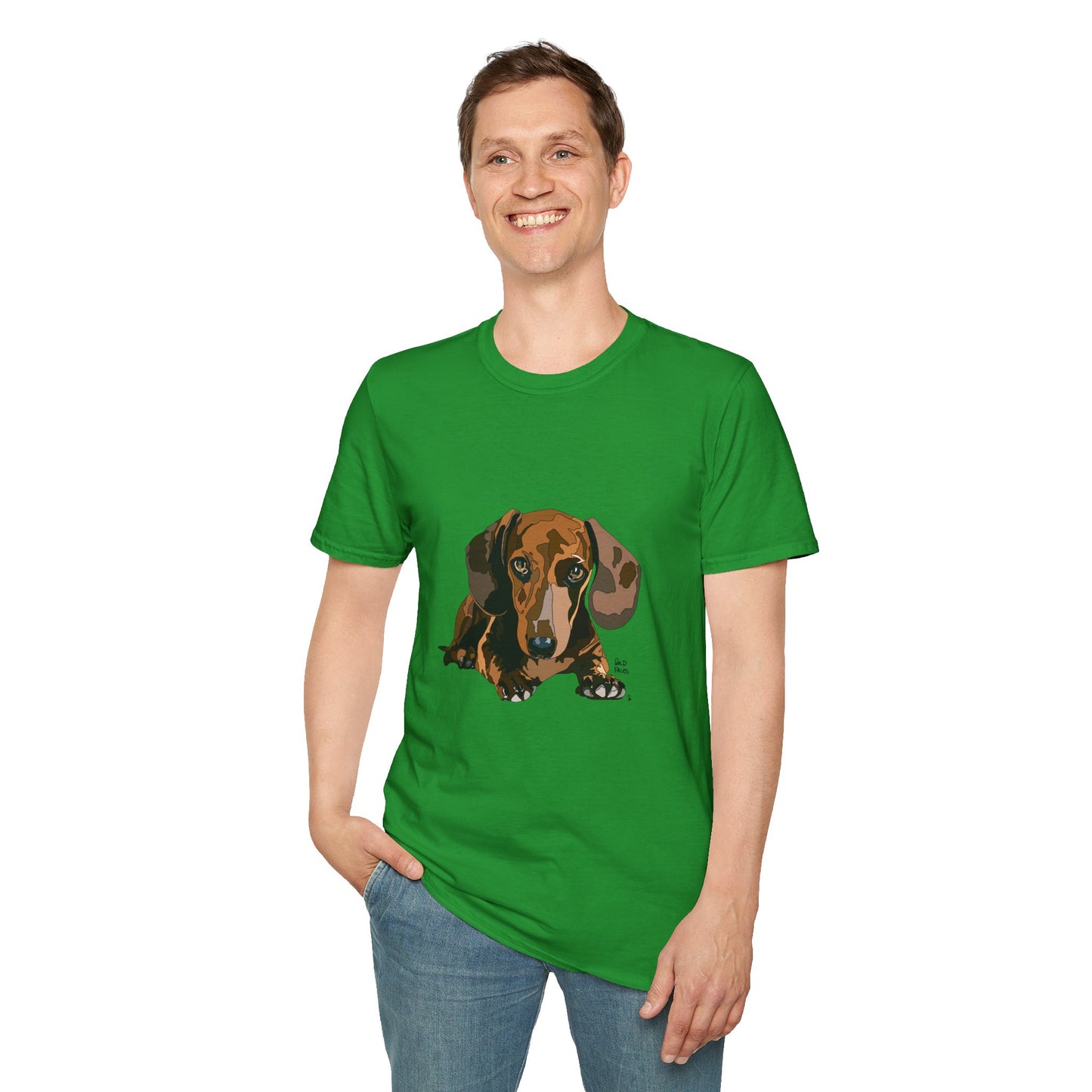 Dachshund (body) - Unisex Softstyle T-Shirt