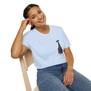 Spectacled Flying Fox - Small design - Unisex Softstyle T-Shirt Printify