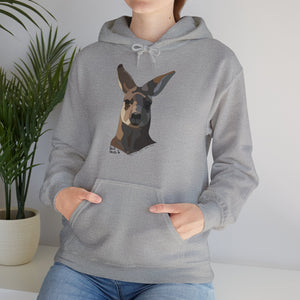 Eastern Grey Kangaroo | Unisex Heavy Blend™ Hooded Sweatshirt Printify