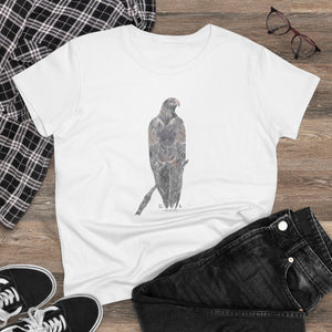 Wedge-tailed Eagle (pastel design) - Women's Midweight Cotton Tee Printify