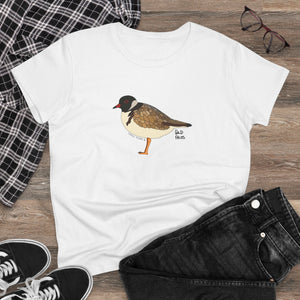 Hooded Plover - Women's Midweight Cotton Tee Printify