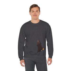Spectacled Flying Fox (in flight) Sweatshirt | Unisex Heavy Blend™ Crewneck Printify