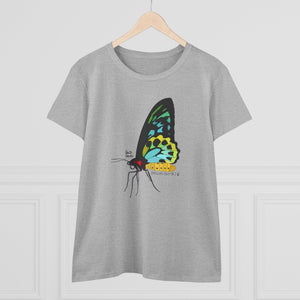 Birdwing Butterfly - Women's Midweight Cotton Tee Printify