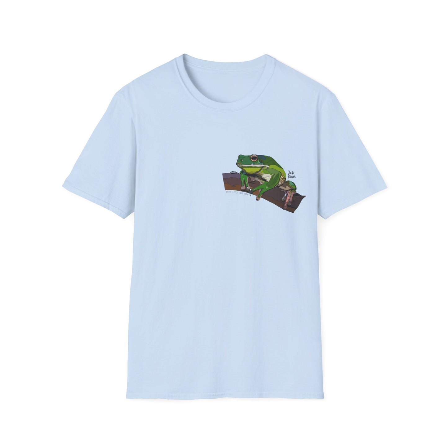 White-lipped Tree Frog - Small design - Unisex Softstyle T-Shirt