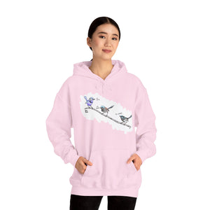 A trio of Fairywrens (spendid, superb and lovely) | Unisex Heavy Blend™ Hooded Sweatshirt Printify