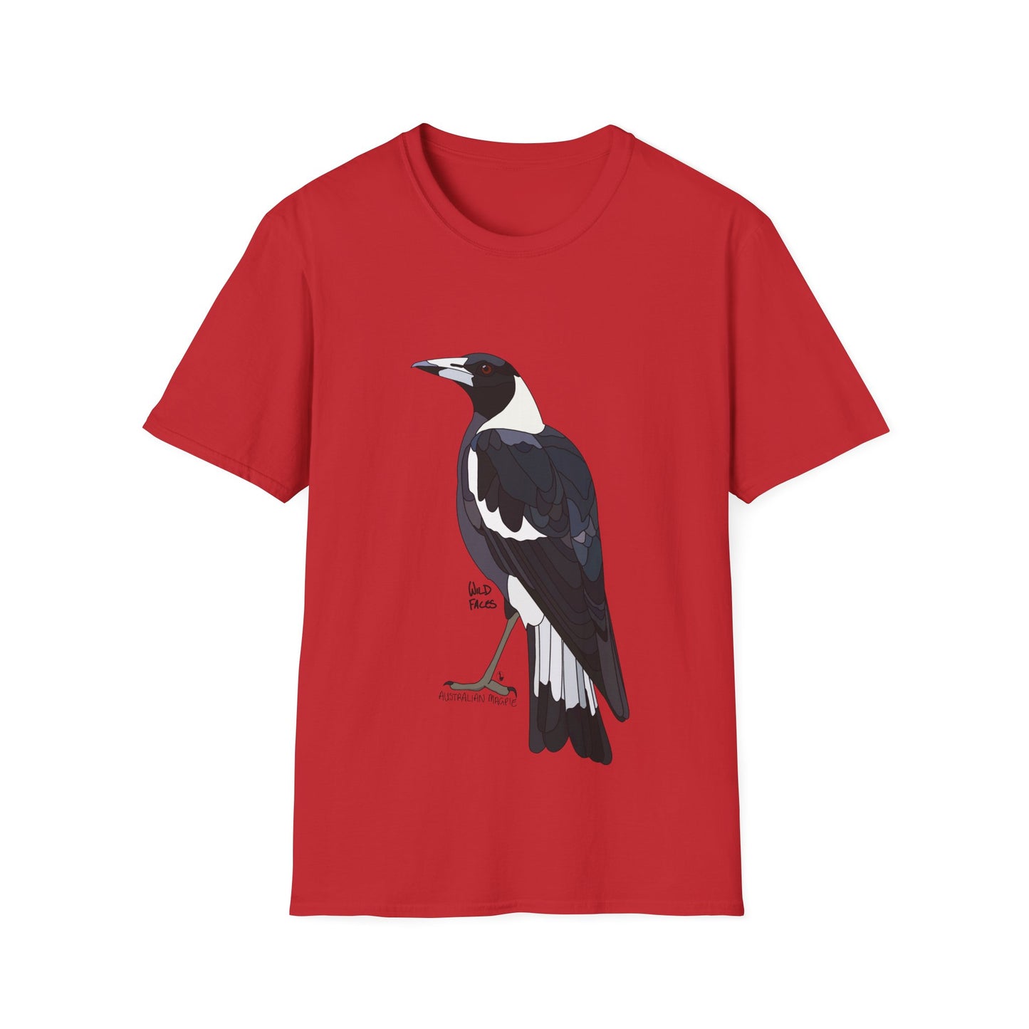 Australian Magpie - Unisex Softstyle T-Shirt