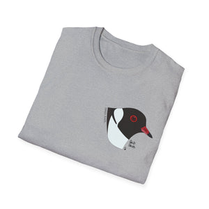 Hooded Plover Head-Small design- Unisex Softstyle T-Shirt Printify