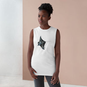 Reef Manta Ray - Unisex Barnard Tank Printify