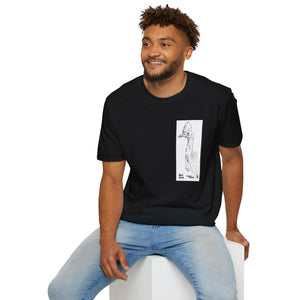 Southern Cassowary (sketch) - Unisex Softstyle T-Shirt Printify