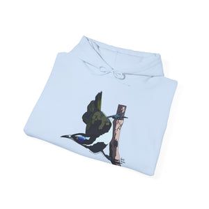 Blue-faced Honeyeater | Unisex Heavy Blend™ Hooded Sweatshirt Printify