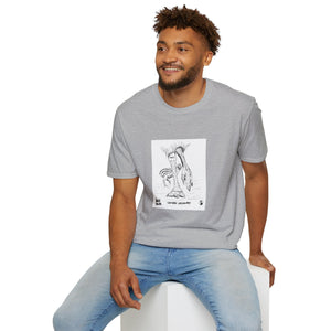 Southern Cassowary with chick - Unisex Softstyle T-Shirt Printify