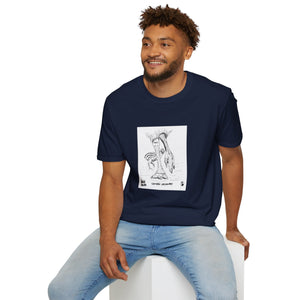 Southern Cassowary with chick - Unisex Softstyle T-Shirt Printify
