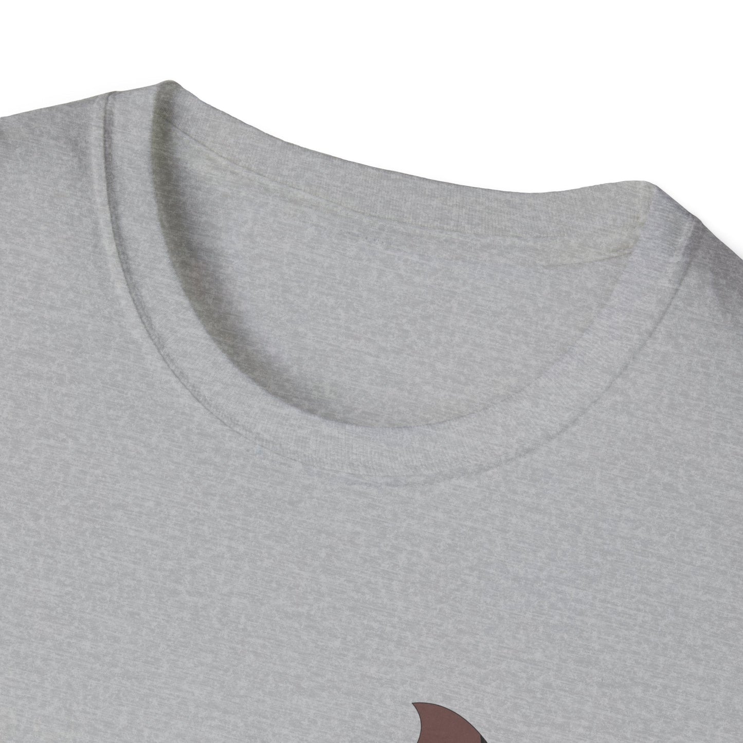 Spectacled Flying Fox (in flight) - Small design - Unisex Softstyle T-Shirt Printify