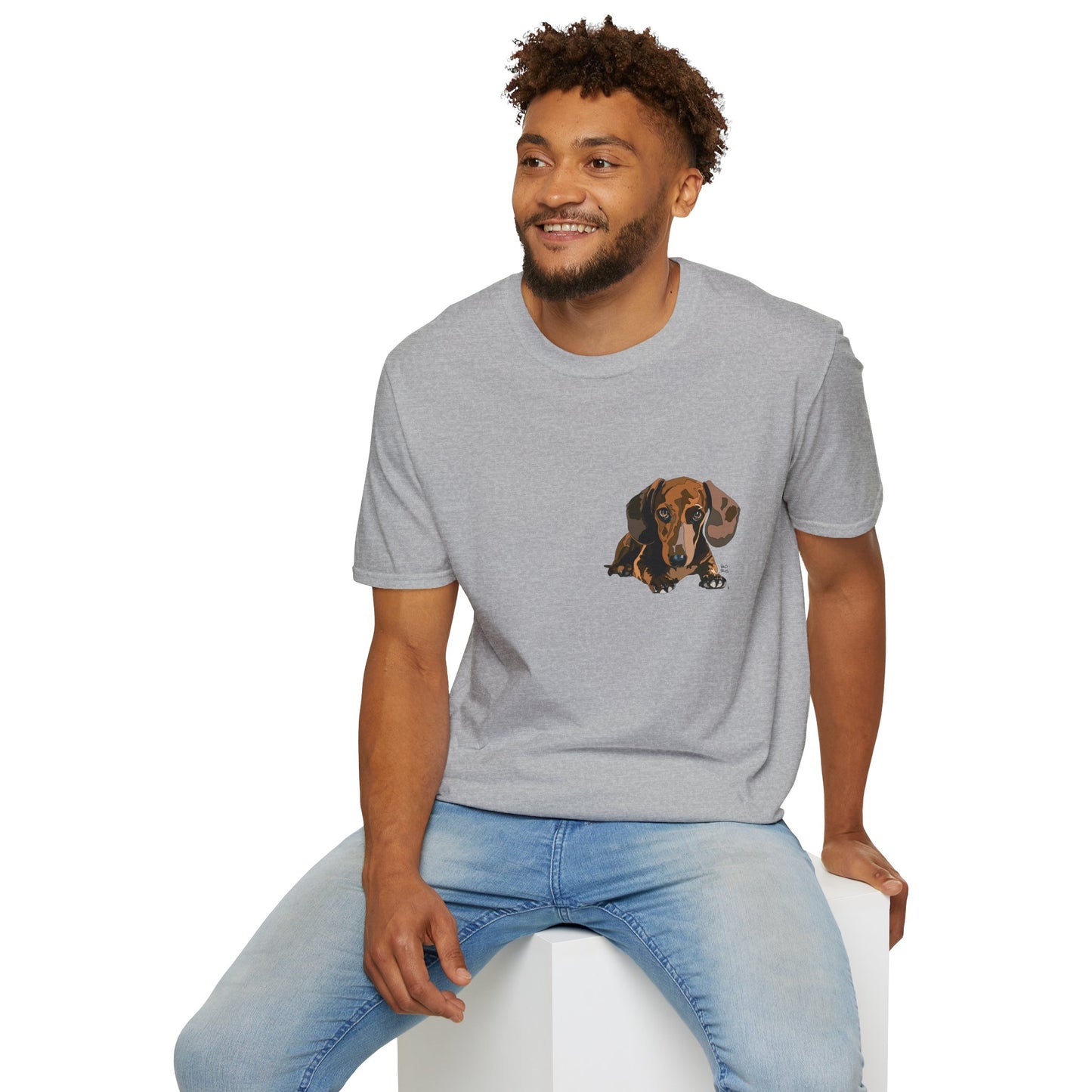 Dachshund (small body) - Unisex Softstyle T-Shirt
