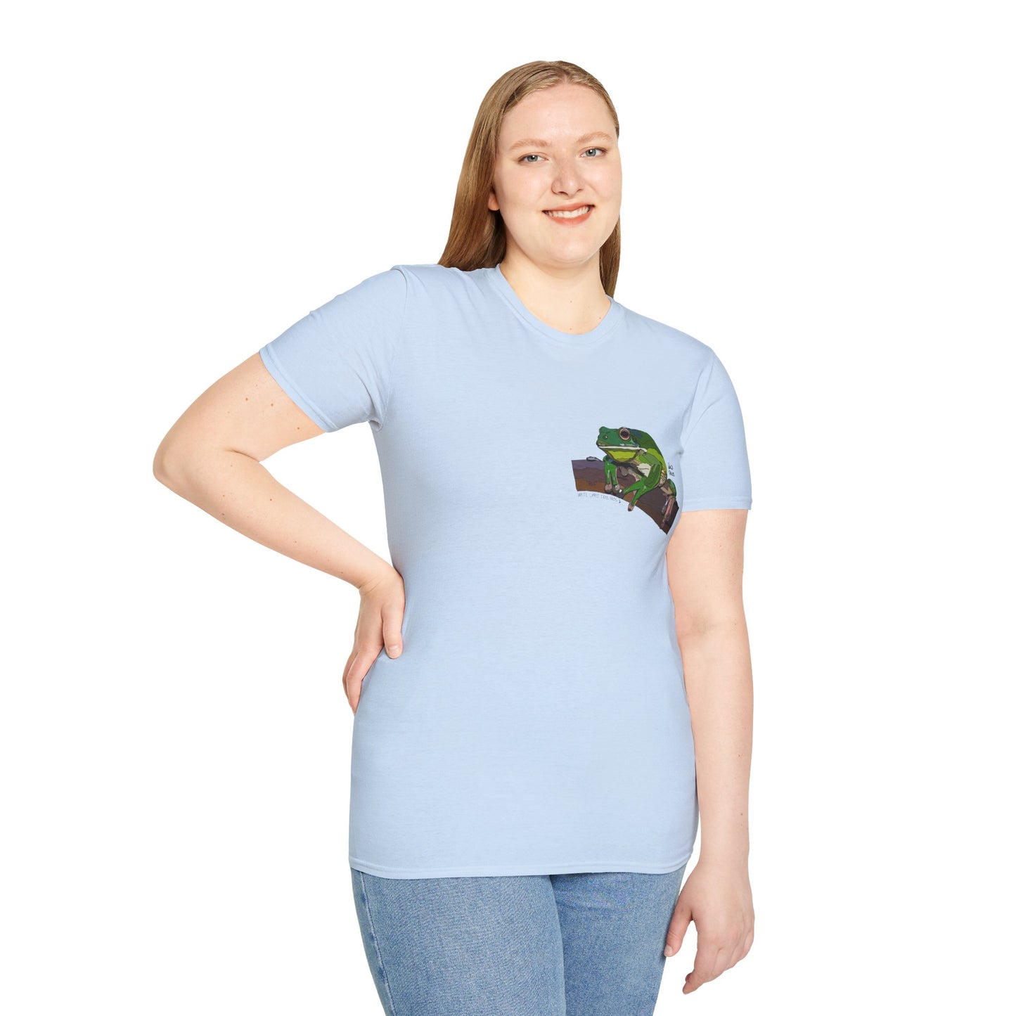 White-lipped Tree Frog - Small design - Unisex Softstyle T-Shirt