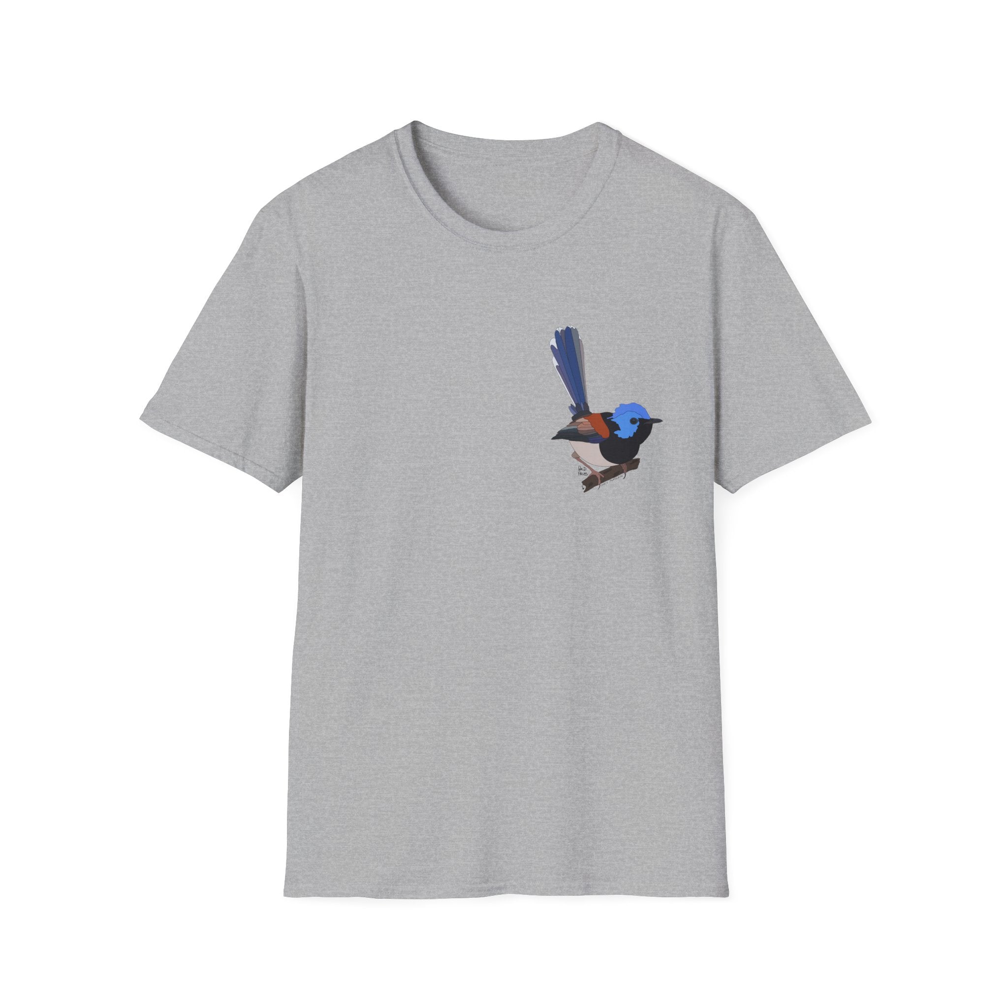 Lovely Fairy-wren - Small design - Unisex Softstyle T-Shirt