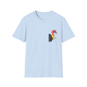 Australian Brush-turkey - Small design - Unisex Softstyle T-Shirt Printify