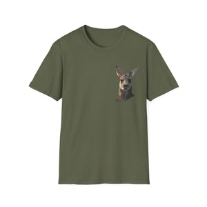 Eastern Grey Kangaroo - Small design - Unisex Softstyle T-Shirt Printify