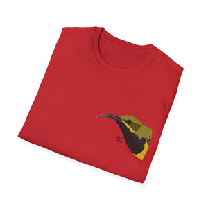 Olive-backed Sunbird - Small design - Unisex Softstyle T-Shirt Printify