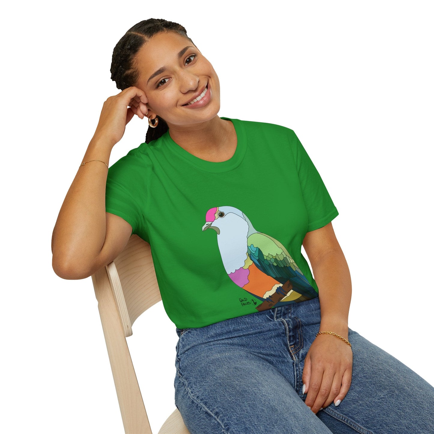 Rose-crowned Fruit Dove - Unisex Softstyle T-Shirt Printify