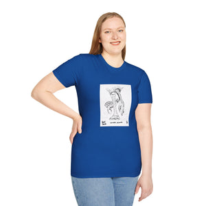 Southern Cassowary with chick - Unisex Softstyle T-Shirt Printify