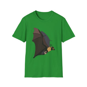 Spectacled Flying Fox (in flight) - Unisex Softstyle T-Shirt Printify