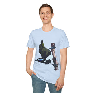 Blue-faced Honeyeater - Unisex Softstyle T-Shirt Printify