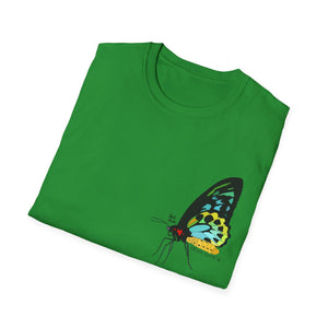 Birdwing Butterfly - Small design - Unisex Softstyle T-Shirt Printify
