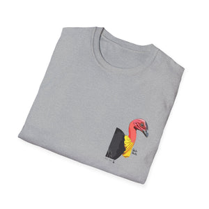 Australian Brush-turkey - Small design - Unisex Softstyle T-Shirt Printify