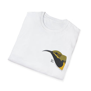 Olive-backed Sunbird - Small design - Unisex Softstyle T-Shirt Printify