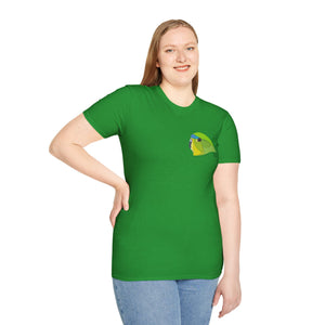 Orange-bellied Parrot - Small design- Unisex Softstyle T-Shirt Printify