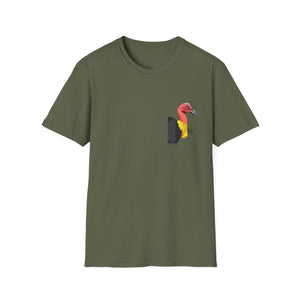 Australian Brush-turkey - Small design - Unisex Softstyle T-Shirt Printify