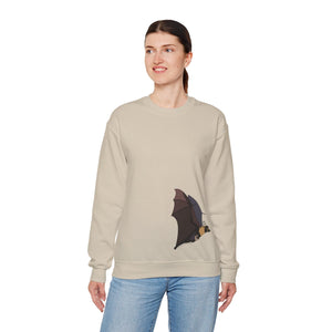 Spectacled Flying Fox (in flight) Sweatshirt | Unisex Heavy Blend™ Crewneck Printify