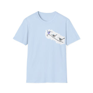 A trio of  Fairy-wrens (spendid, superb and lovely) - Small design - Unisex Softstyle T-Shirt Printify