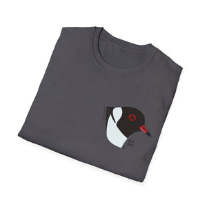 Hooded Plover Head-Small design- Unisex Softstyle T-Shirt Printify